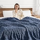 Electric Blanket King Heating Blanket 90"x100" - Dual Control Heated Blankets with Fast Heating & Over-Heat Protection, Ultra Thick 450gsm Sherpa Fleece Heated Blankets, Great Grandma Gifts(Navy Blue)