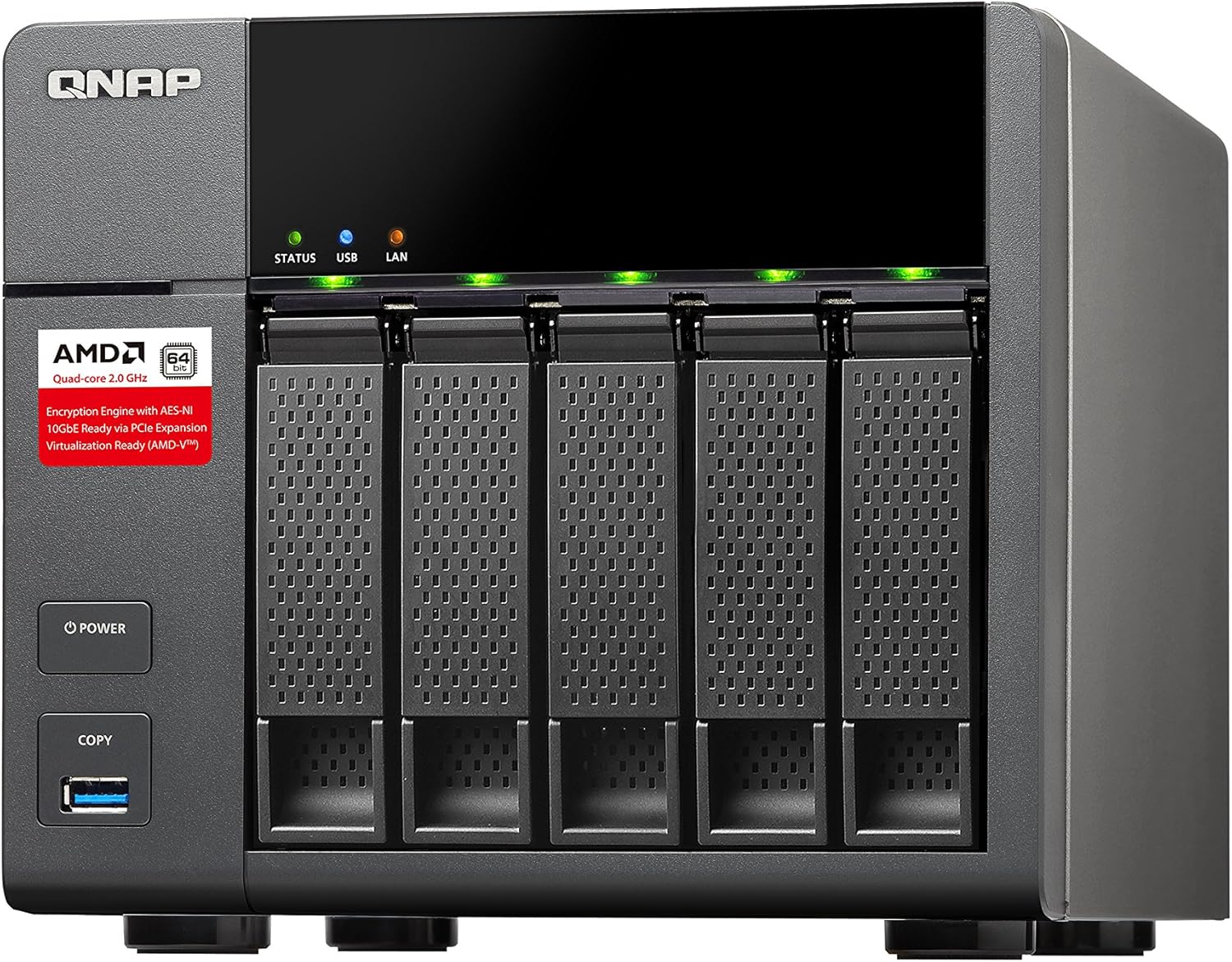 QNAP TS5632G 5 Bay Desktop NAS Gehäuse mit 2GB Amazon.de Computer