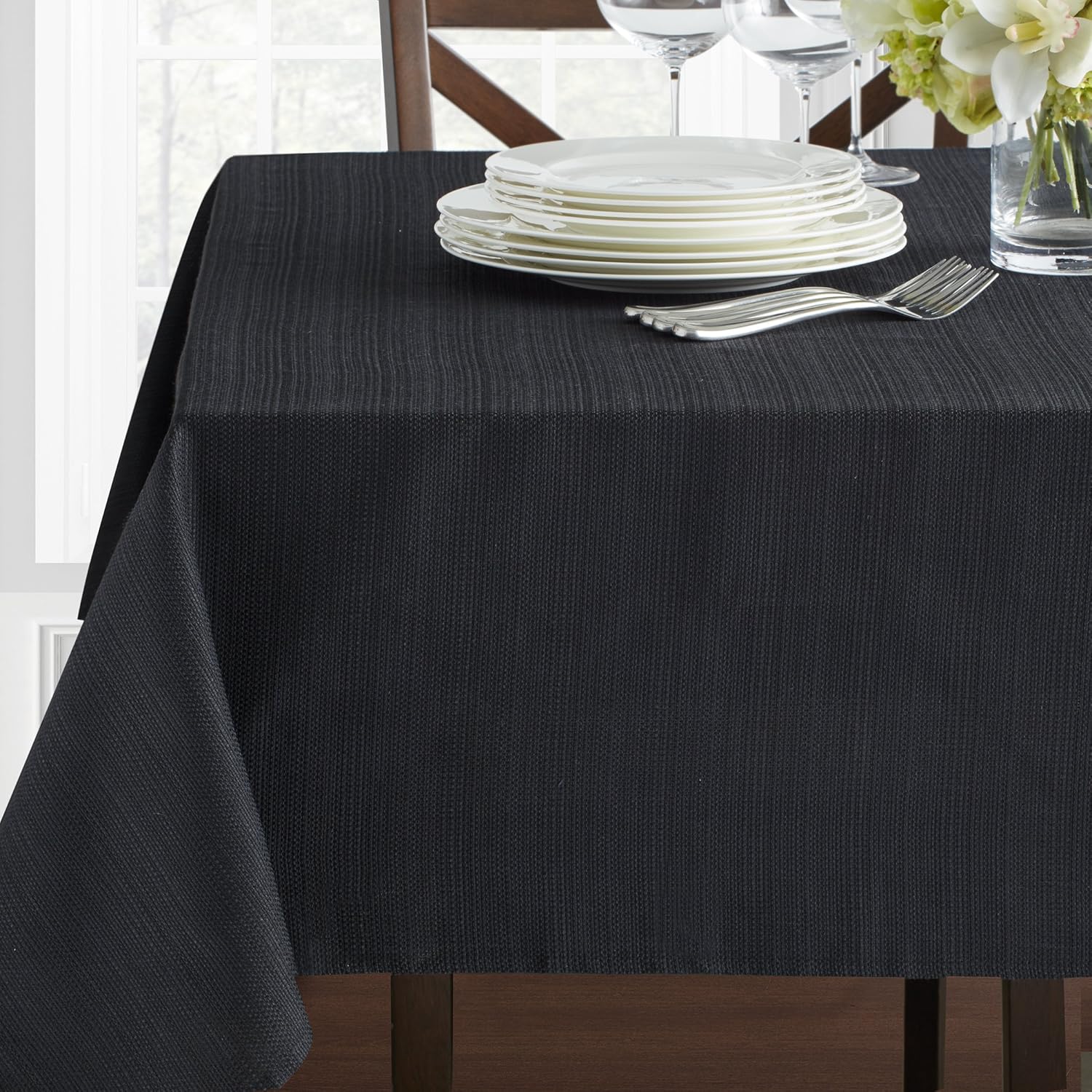 Best table cloth damask black 120