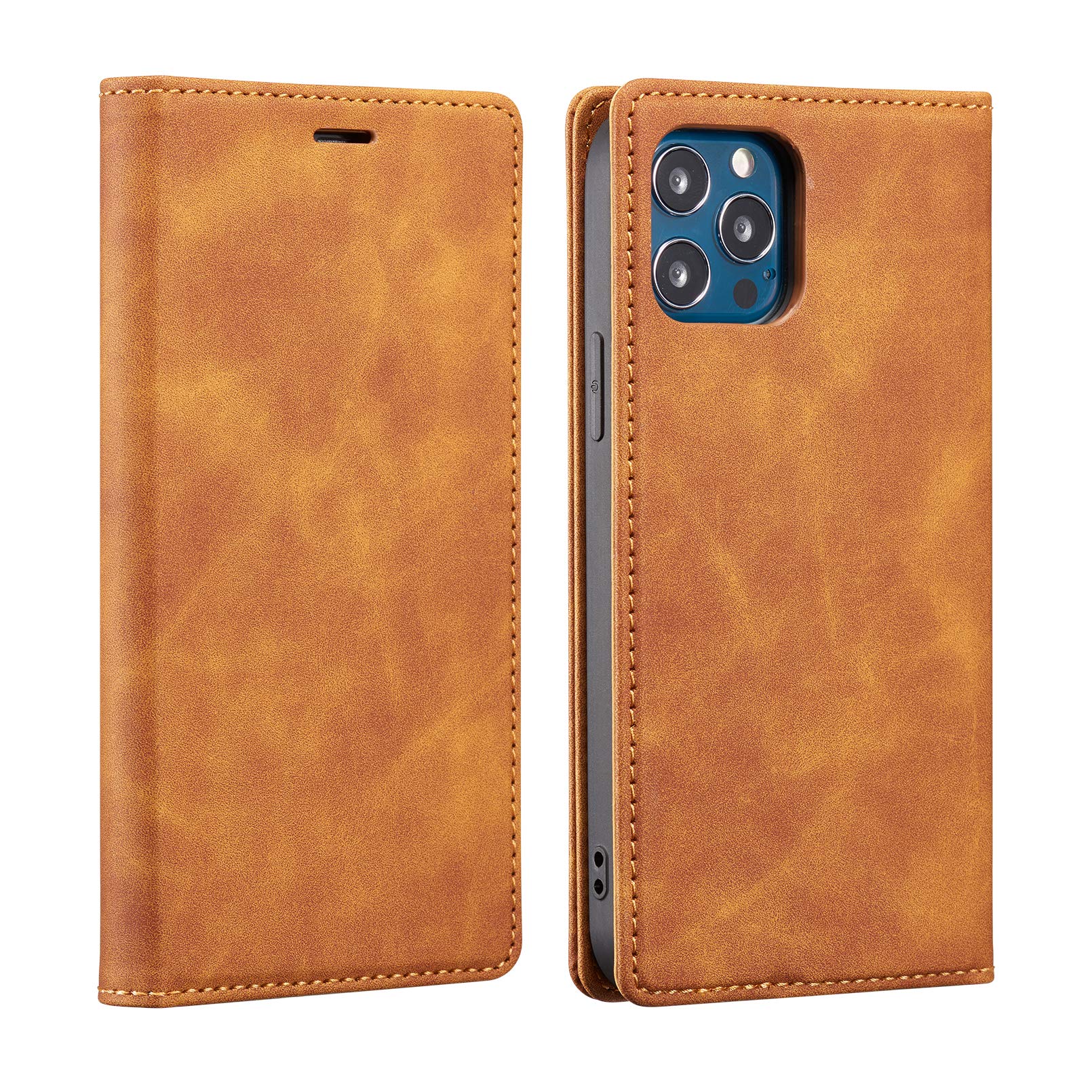 ZCDAYE Case for iPhone 11,iPhone 11 Wallet Case,Premium PU Leather [Kickstand][Card Slots][Magnetic Adsorption] Soft TPU Shockproof Flip Cover Case for iPhone 11 6.1"-Brown