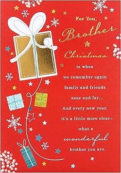 Hallmark Brother Christmas Card 