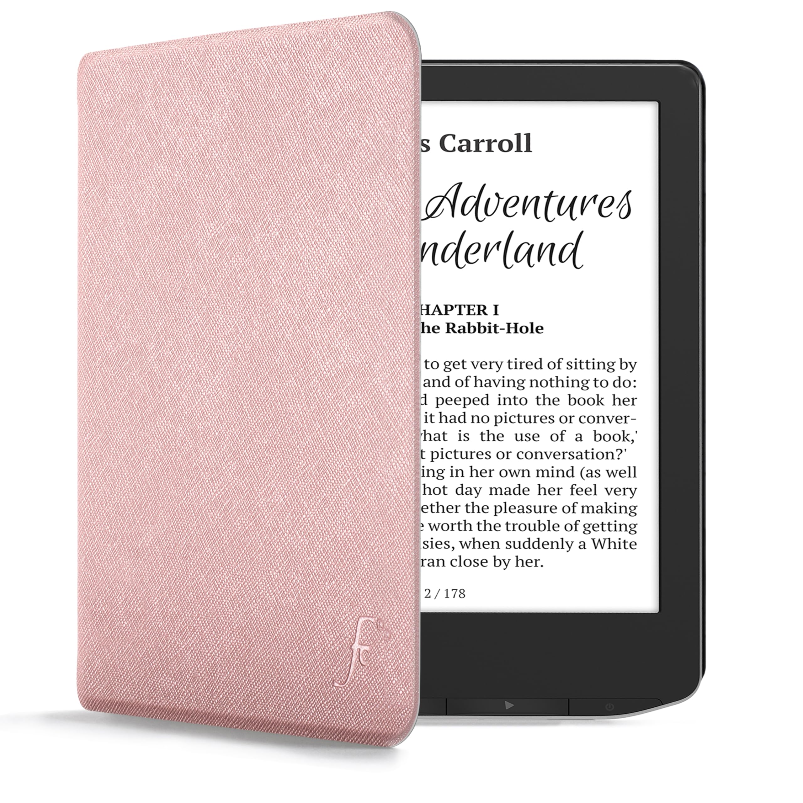 Forefront Cases Case for PocketBook Verse & PocketBook Verse Pro (Models: 2023) - Slim, Lightweight & Protective Cover with Smart Auto Sleep-Wake Function - Rose Gold