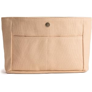 Portland Leather Goods Canvas Tote Organizer – Durable Canvas insert for Totes and Handbags - Featuring three exterior pocket
