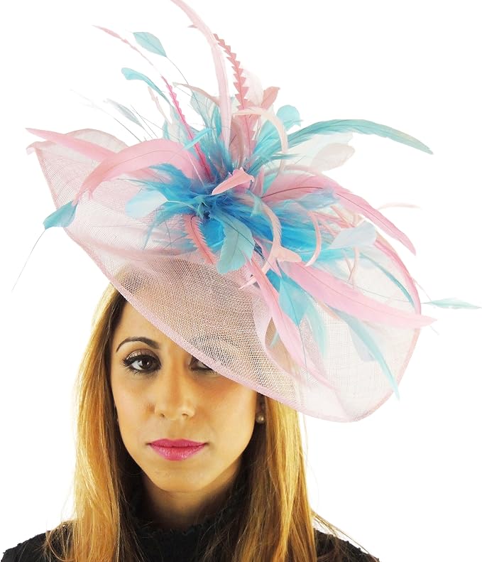 M\u0026S Feather Fascinator with Diamante 