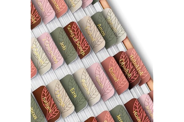 Mr. Pen- Bible Tabs, 75 Tabs, Autumnal Earth, Gold Foil Embossed Lettering, Laminated Bible Tabs for Women and Men, Bible Tabs for Study Bible Index Tabs, Bible Book Tabs, Bible Labels Tabs