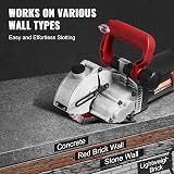 VEVOR Wall Chaser 4800W Grooving Cutting Machine 41mm Depth 42mm Width 8 Blades view 6