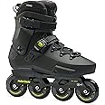 Rollerblade Twister XT Men's Adult Fitness Inline Skate, Black/Lime, Urban Performance Inline Skates