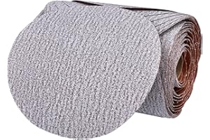 Norton A275 No-Fil Adalox Paper Abrasive Disc, Fiber Backing, Pressure-Sensitive Adhesive, Aluminium Oxide, 6" Diameter, Grit