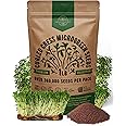Organo Republic Cress Sprouting & Microgreens Seed - 360,000 Non-GMO Heirloom Seeds, Sprouts in Bulk 1lb Resealable Bag for Planting & Growing Microgreens in Soil, Coconut Coir, Aeroponic & Hydroponic