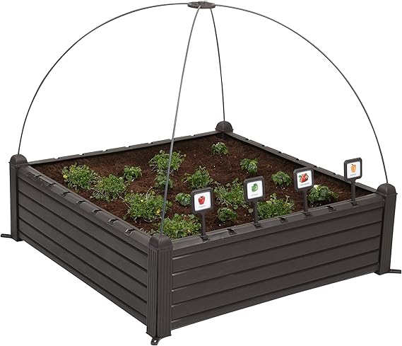 Keter - Mini huerto en casa Raised Garden Ben con marcadores ...