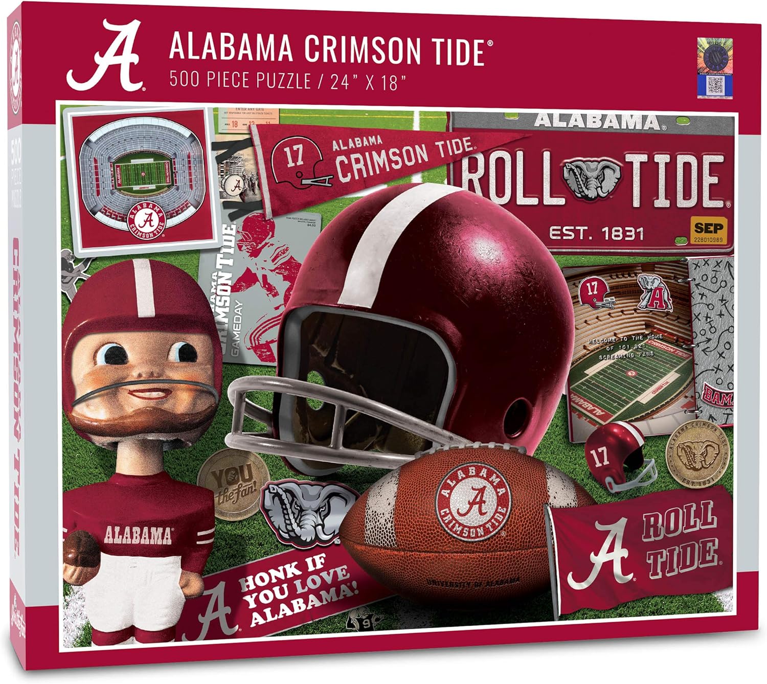 YouTheFan NCAA Retro Series Puzzle - 500 Pieces