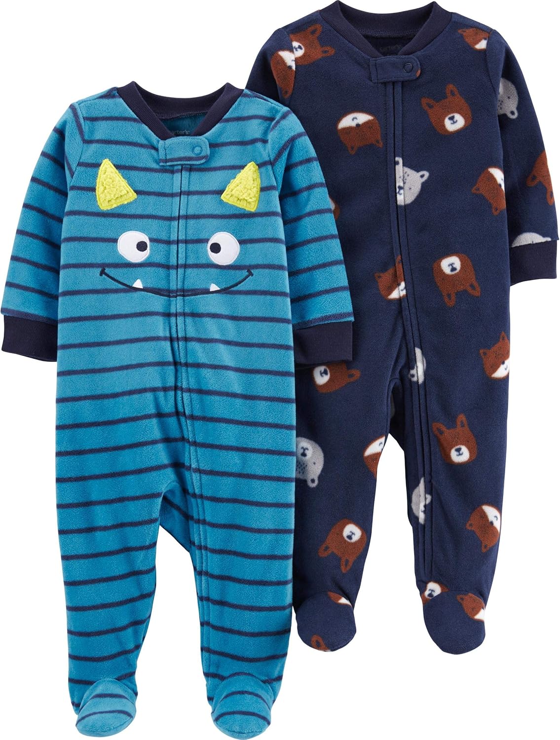 Carter's Boys' 2-Pack Microfleece Sleep and Play