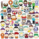 South Park Character Sticker Pack – Die-Cut Vinyl Large Deluxe Stickers Variety Pack for Laptop, Water Bottle, Scrapbooking, Tablet, Indoor & Outdoor – Set of 50