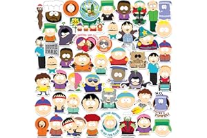 GRAPHICS & MORE Officially Licensed South Park Character 50CT Vinyl Large Deluxe Stickers Variety Pack - Laptop, Water Bottle, Scrapbooking, Tablet, Skateboard, Indoor/Outdoor - Set of 50