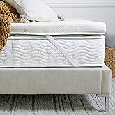 Saatva Graphite Memory Foam Mattress Topper, 3" Memory Foam Layer | Pressure-Relieving Memory Foam, Enhanced Comfort &amp; Cooling, Helps Reduce Motion Transfer, Organic Cotton Cover, Queen Size