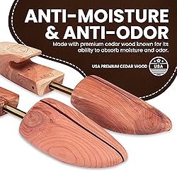 HOUNDSBAY Cedar Shoe Tree, Shoe Trees for Men, Shoe
