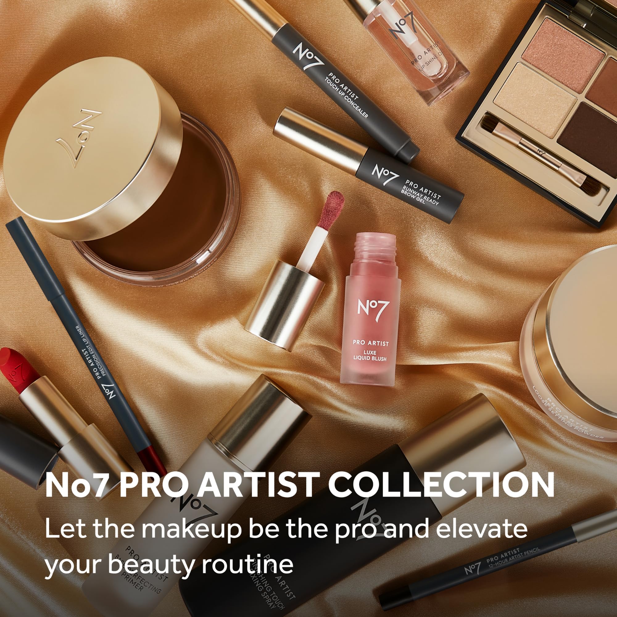 No7 Pro Artist Soft Glow Cream Bronzer Makeup - Blendable Bronzer Cream with a Lightweight Formula - Customizable Face Makeup for a Natural, Sun-Kissed Glow - Light (1.26 Oz)