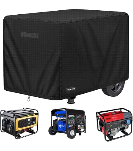 WLEAFJ Heavy Duty Waterproof Generator Cover for 5000-10000 Watt Generators, 32 x 24 x 24 Inch 