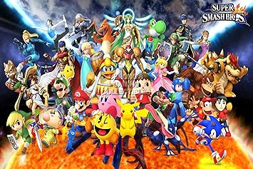 Cgc Huge Poster Super Smash Bros Wii U 3ds Characters Sma020 24 X 36 61cm X 91 5cm By Super Smash Bros Wii U 3dds Amazon In Home Kitchen
