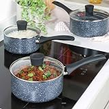 Russell Hobbs Nightfall 20cm Non-Stick Saucepan Induction Steel Lid view 5