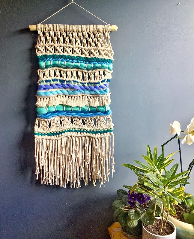 WILD COTTON Fiber Arts Macrame Wall Hanging