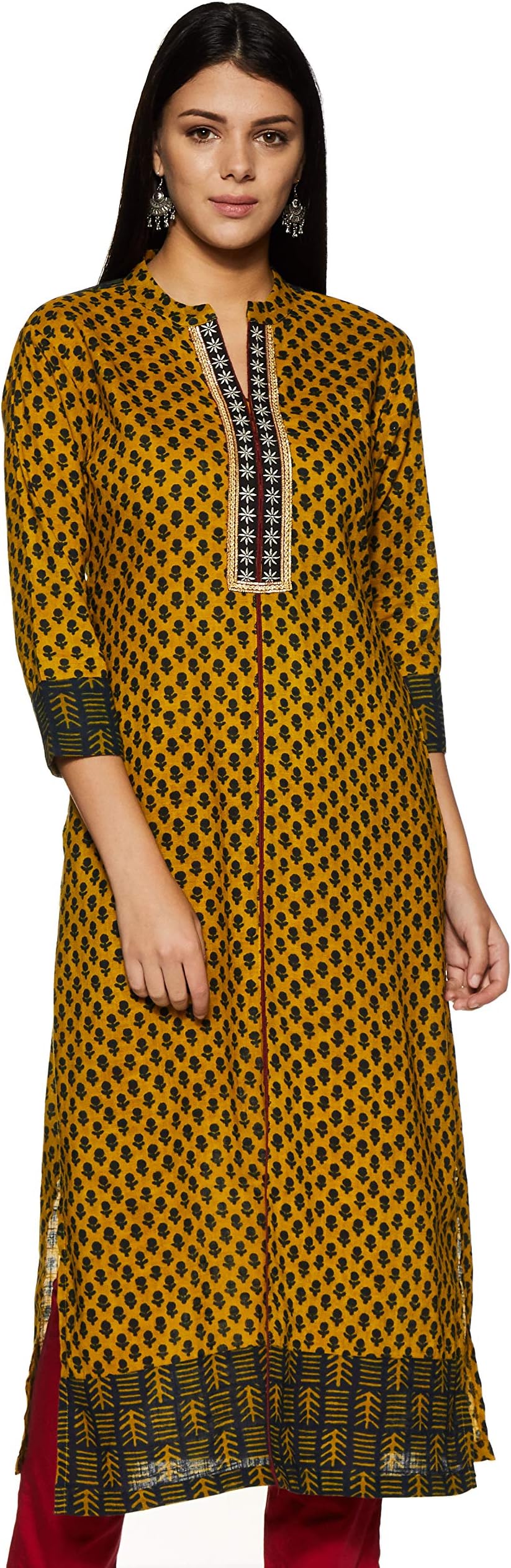 Soch Women's Cotton Straight Kurta