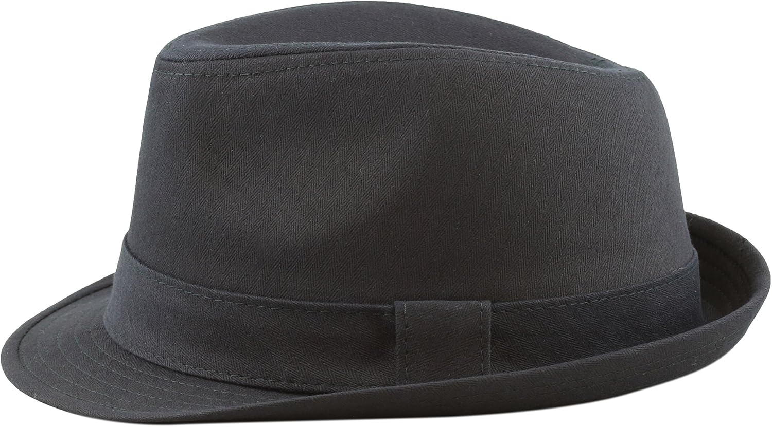 The Hat Depot Premium Paisley Lining Unisex Cotton & Twill Herringbone Cotton Fedora Hat at  Men’s Clothing store