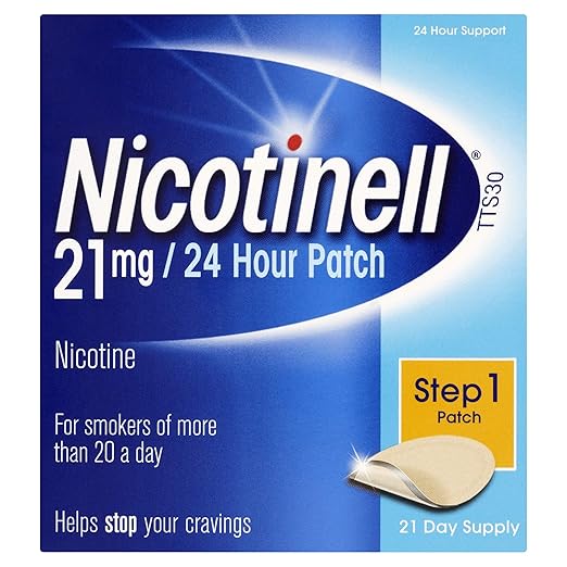 Nicotinell Nicotine Patch Stop Smoking Aid Step 1, 21 mg 24 Hour 21
