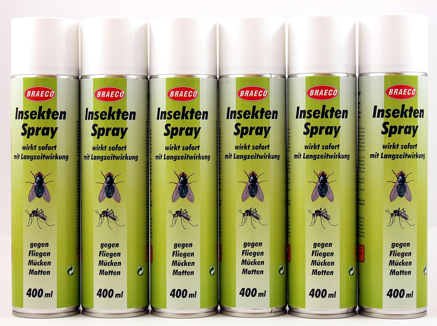 Braeco - Spray insecticida con moscas / mosquitos / polillas - 400 ...