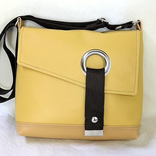 mustard yellow leather bag