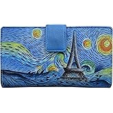 Anna by Anuschka Women's Hand Painted Genuine Leather Two Fold Organizer Wallet
