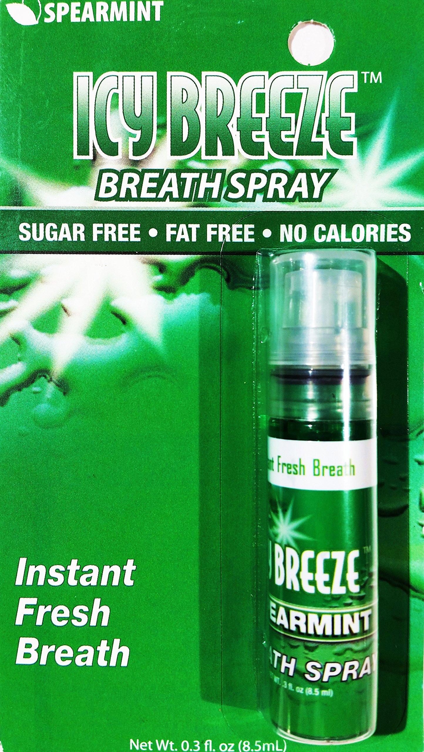 Icy Breeze Breath Spray, Instant Fresh Breath, Icymint, 0.