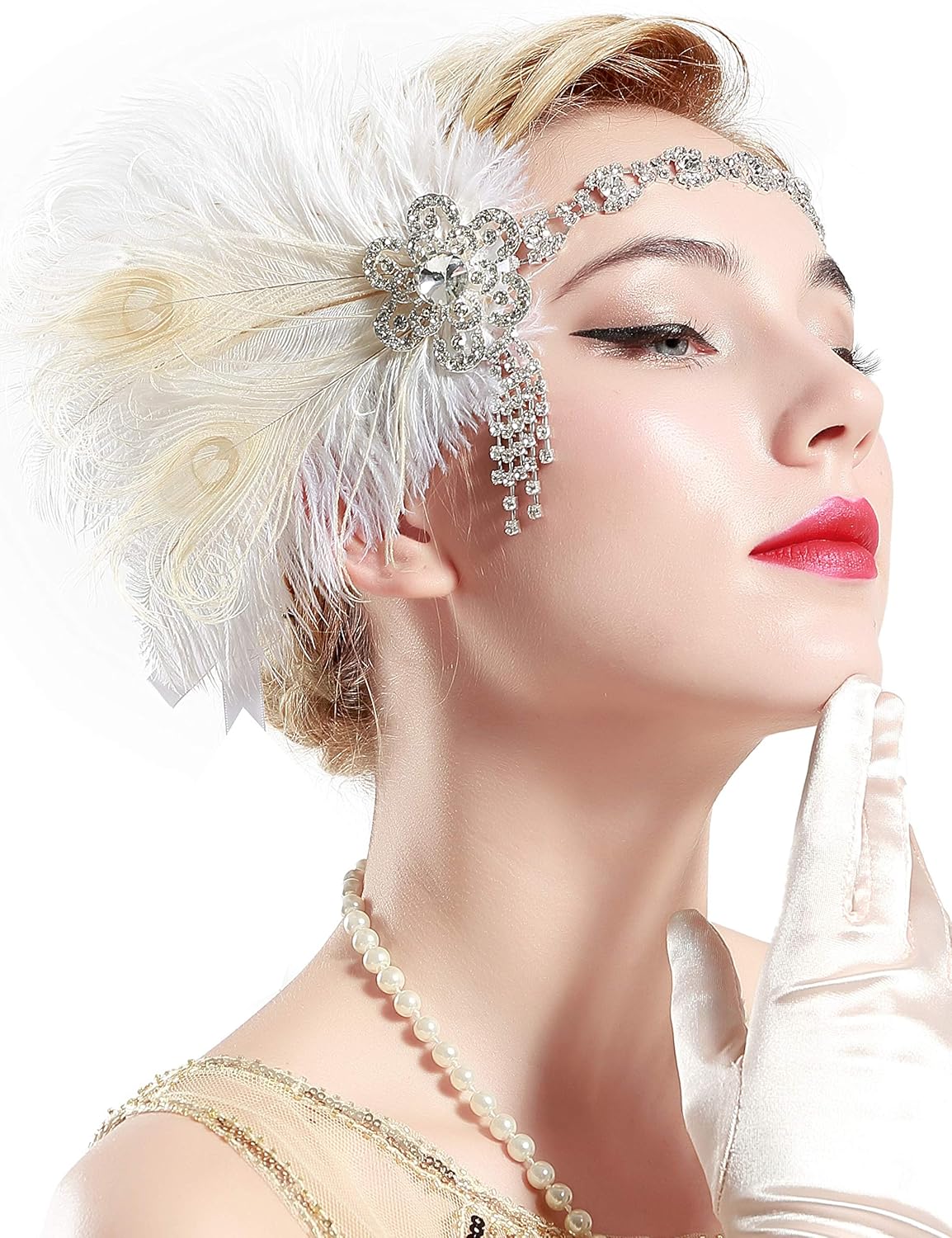 Amazon Com Babeyond Vintage 1920s Flapper Headband Roaring 20s