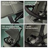 Silver Cross Pop 2 Pushchair Foldable Travel Stroller Sage Navy Seat Lie Flat view 3