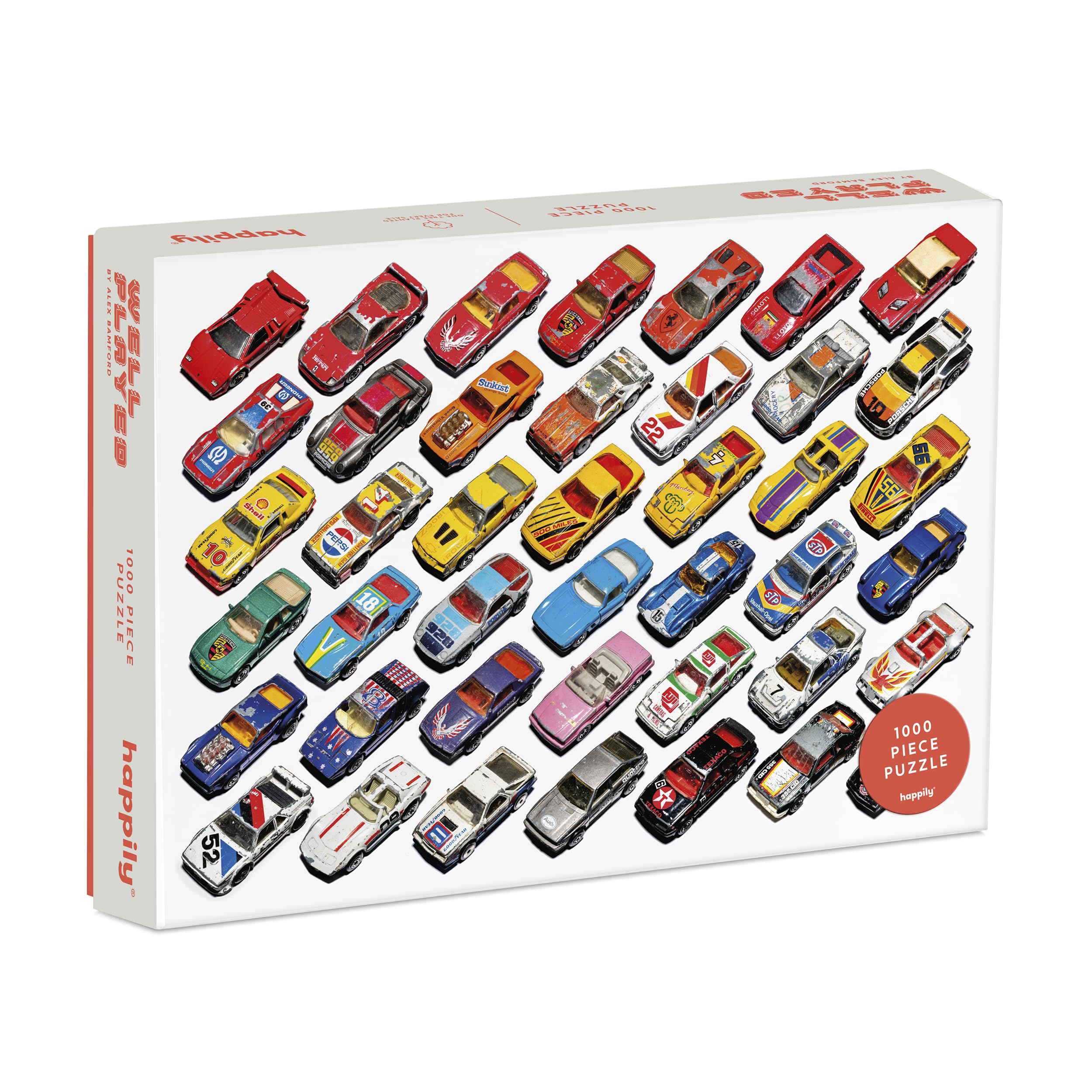 Well Played 1000 Piece Jigsaw Puzzle for Adults | Premium 100% Recycled Board | 1000 Piece Jigsaw Puzzle Featuring 80s & 90s Toyy Cars | Gifts for Car Lovers | Happily Jigsaw Puzzles