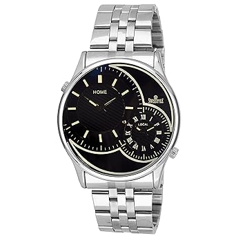 Swisstyle Double Moment Analogue Black Dial Men'S Watch-Ss-Gr170-Blk-Ch