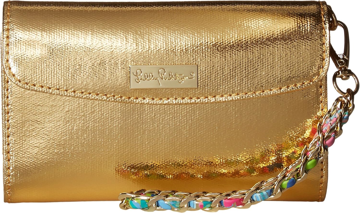 lilly pulitzer gold purse