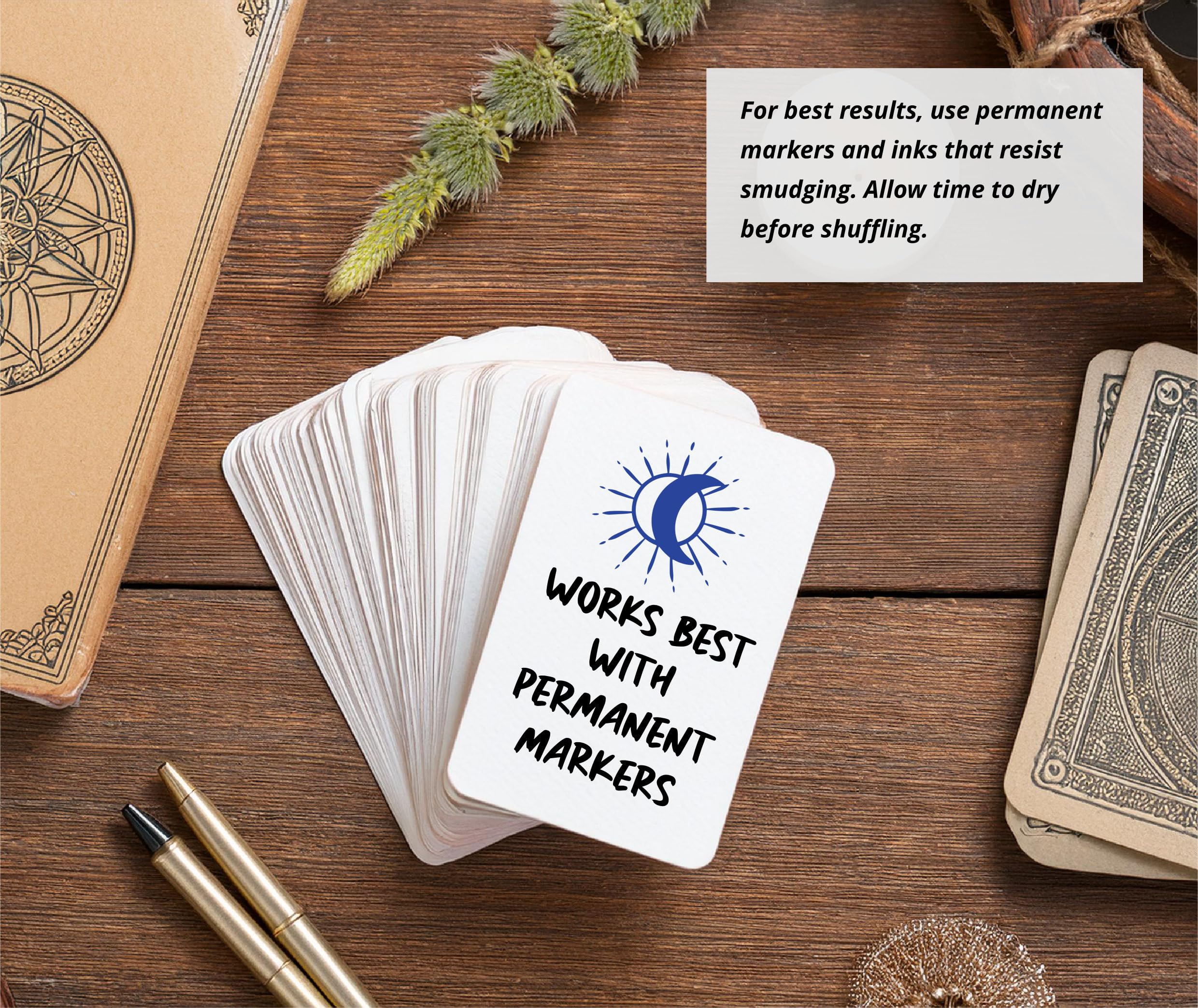 Blank Oracle Tarot Cards to Write On - Create Your Own Oracle Card Deck - (80 Cards per Box / 2.75