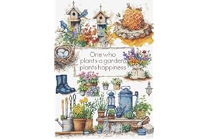 Cross Stitch Kit Luca-S - Garden Plants, B2424, Counted Cross Stitch Kit for Adults, Needlecraft and Embroidery Kit