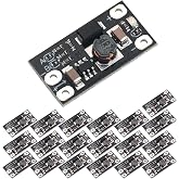Cermant 20Pcs Adjustable 3.7V DC Boost Converter Module with LED Indicator | 3.7V to 5V/8V/9V/12V,Supports multiple output voltages for small homemade electronic equipment
