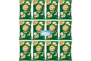 Lay's Potato Chips | Sour Cream and Onion | Value Pack Bundled by SUPERDEALS | 1.5 Oz Bag | Pack of 12 with Mystery Gift