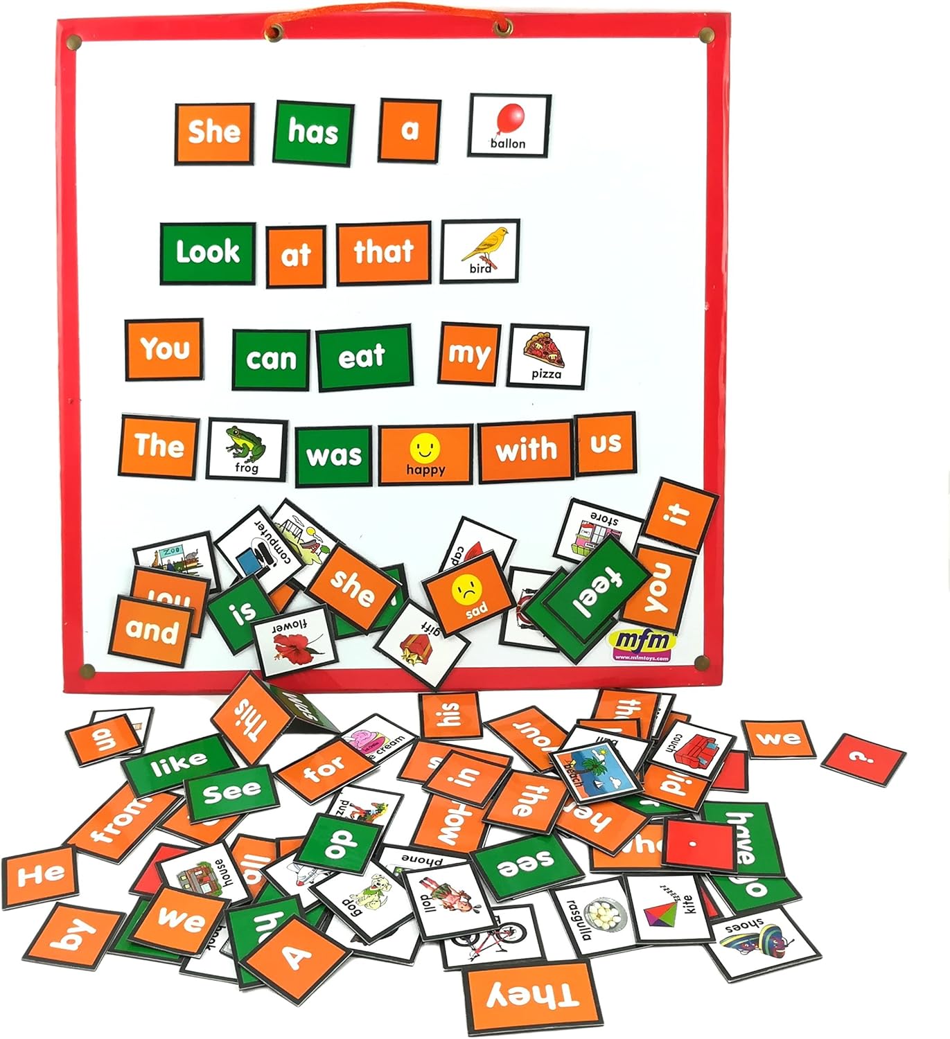 Stonkraft Mfm Toys Hauptsatz Erstellungskit Englisch 101 Magnetplatten Ab 4 Jahren Ohne Magnettafel Amazon De Spielzeug