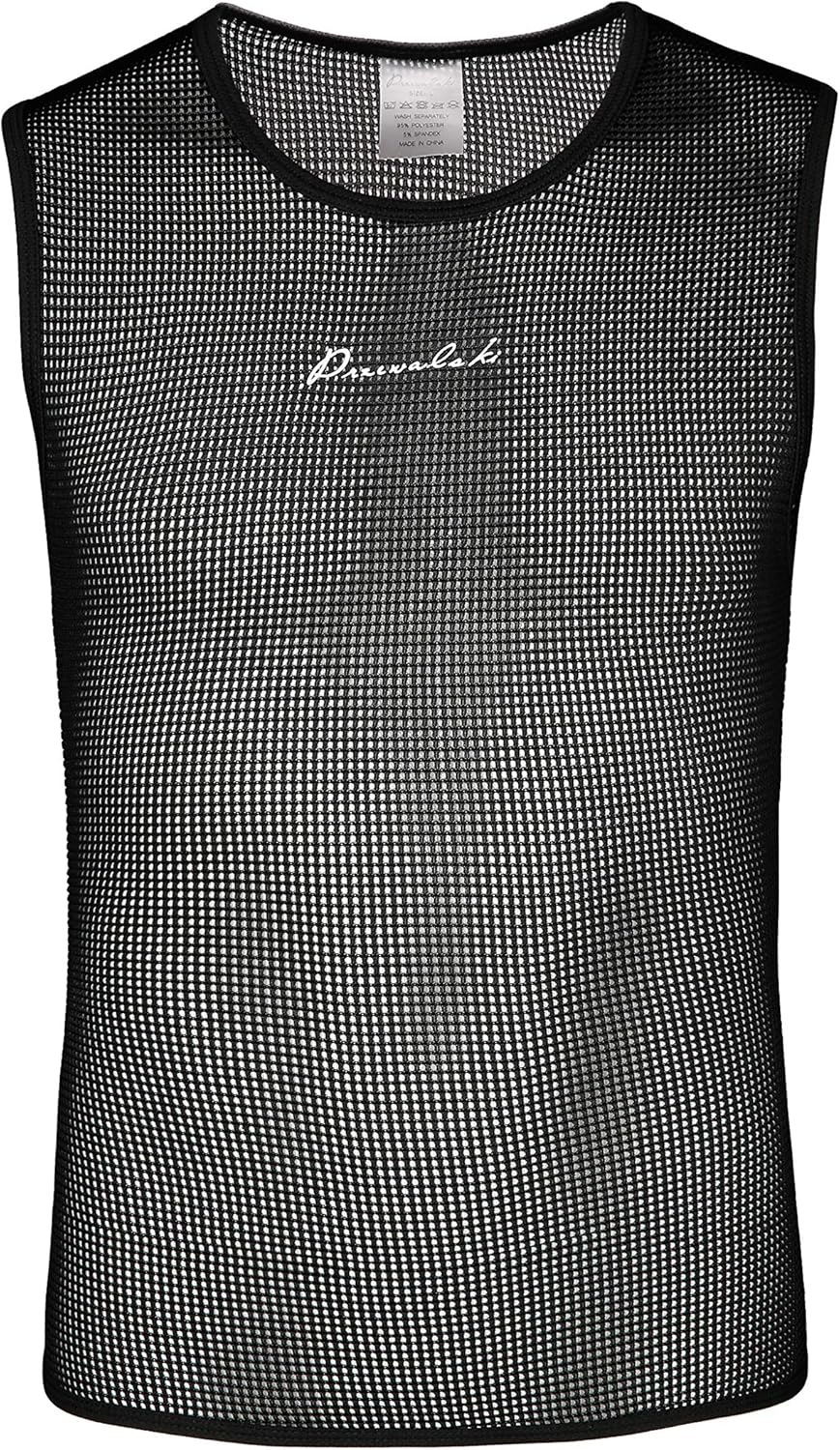 Przewalski Men’s Sleeveless Cycling Undershirt Quick Dry Bike Base Layer Vests Breathable Tops Bicycle Clothing : Clothing