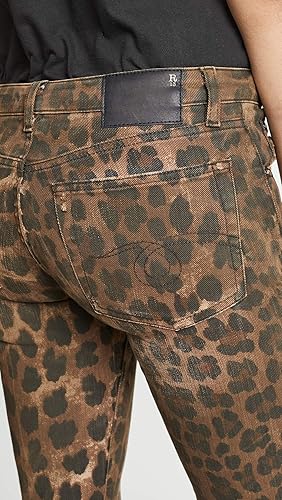 r13 kate skinny jeans leopard