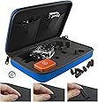 CamKix Carrying Case with Fully Customizable Interior Compatible with Gopro Hero 7, 6, 5, Black, Session, Hero 4, Session, Black, Silver and DJI Osmo Action