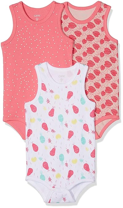 Care Baby - Mädchen Achselbody im 3er Pack