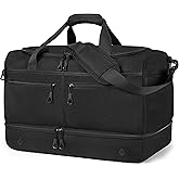 HILOMON Travel Bags for Men, YKK Zipper Mens Carry On Duffle Weekender Overnight Duty Bag with Shoe Compartment & Wet Pocket & RFID Blocking Pouch