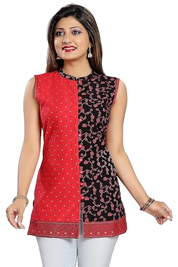 Red colour short kurti Clearance