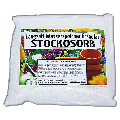 Stockosorb - Wasserspeicher Pflanzen Granulat für 3000 L Blumenerde - 2.5 kg