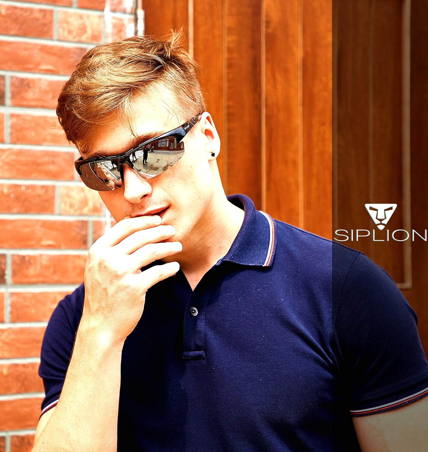 SIPLION Men's Polarized Sunglasses Sports Glasses for Cycling Fishing Golf TR90 Superlight Frame 502 Silver: Shoes